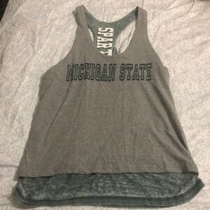 Michigan State Spartans reversible tank top